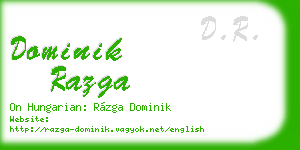 dominik razga business card
