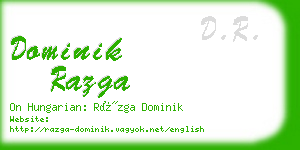 dominik razga business card